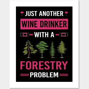 Wine Drinker Forestry Posters and Art